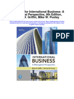 Test Bank For International Business A Managerial Perspective 9th Edition Ricky W Griffin Mike W Pustay