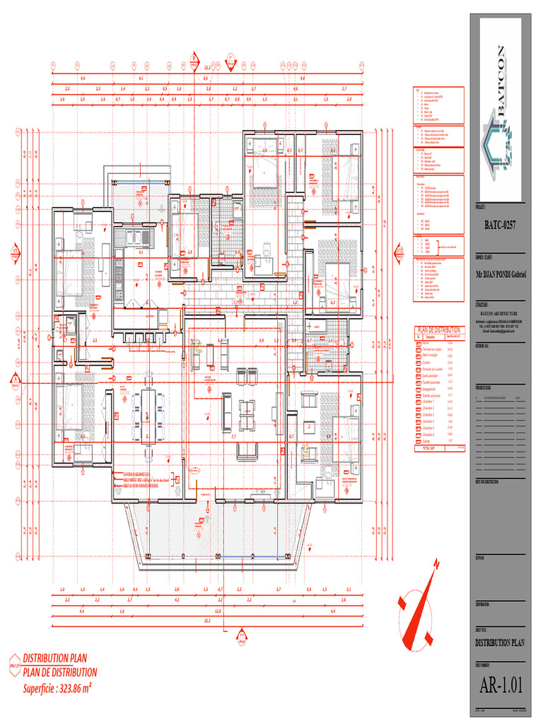Plan de Distribution Maison Moderne | PDF