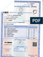 Matric - Certificate Bhola