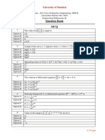 End Semester Exam Question Bank - EM-II