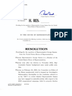 George Santos Expulsion Resolution