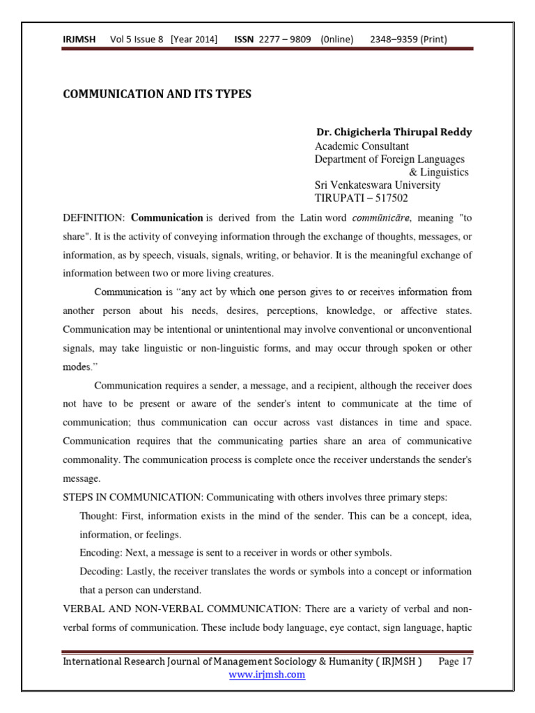TYPES OF COMMUNICATION PDF visual data 3