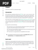 Vision - OpenAI API