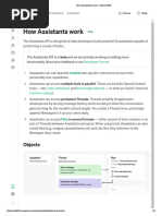 How Assistants Work - OpenAI API