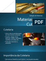 Apresentação Seleção de Materiais - Cutelaria