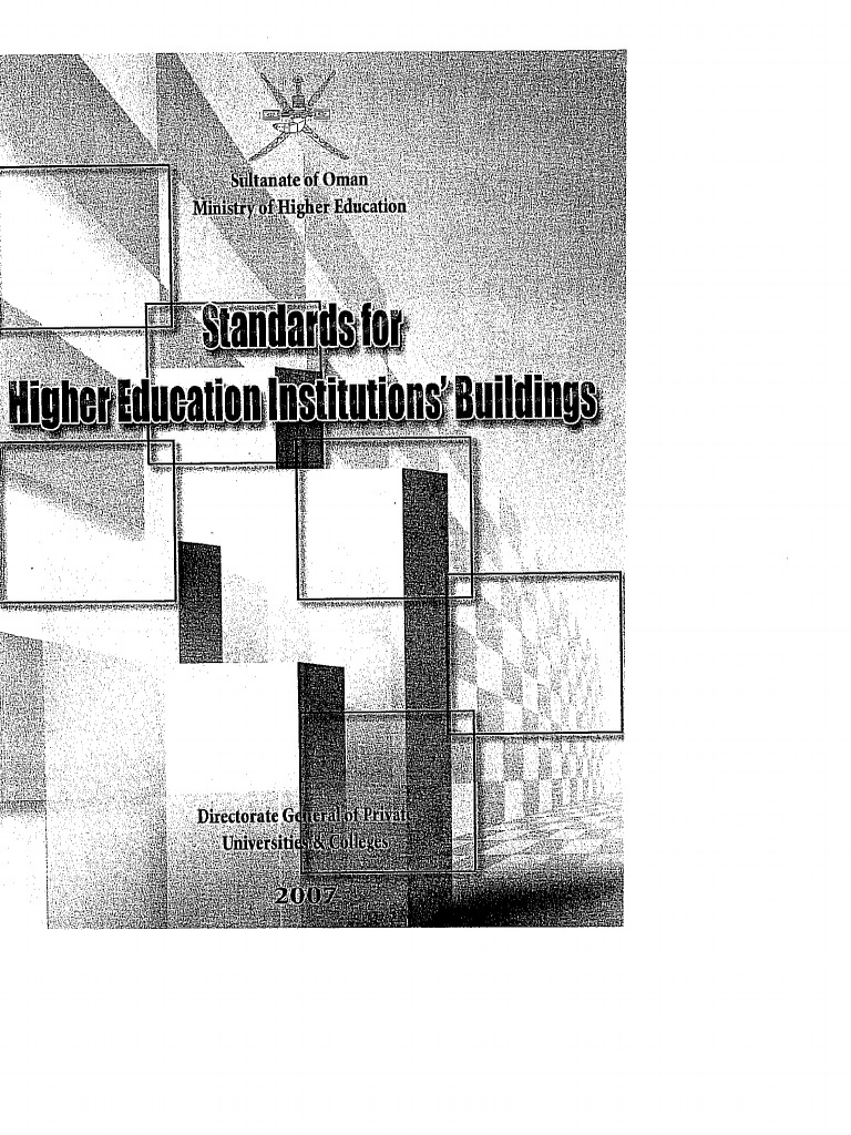 Oman Standards For Higher Education Buildings PDF