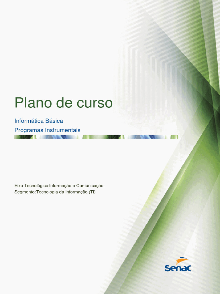 Plano de Curso - Informática Básica | PDF | Tecnologia da Informação ...