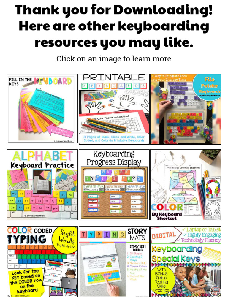 Click On An Image To Learn More | PDF | Computer Keyboard | Text