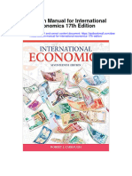 Solution Manual For International Economics 17th Edition