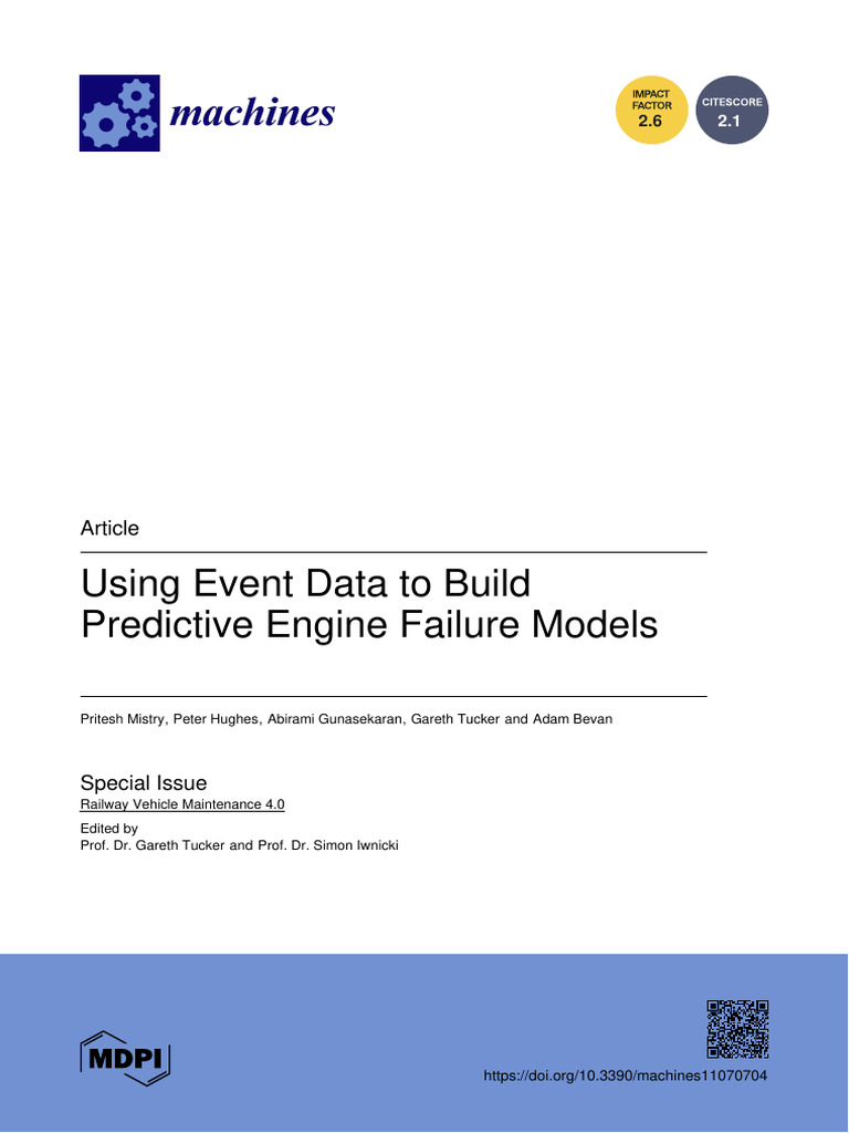 Machines 11 00704 With Cover | PDF | Reliability Engineering | Machine ...