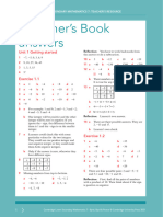 ANS YEAR 7 CAMBRIDGE Mathematics Book 7 - Ans
