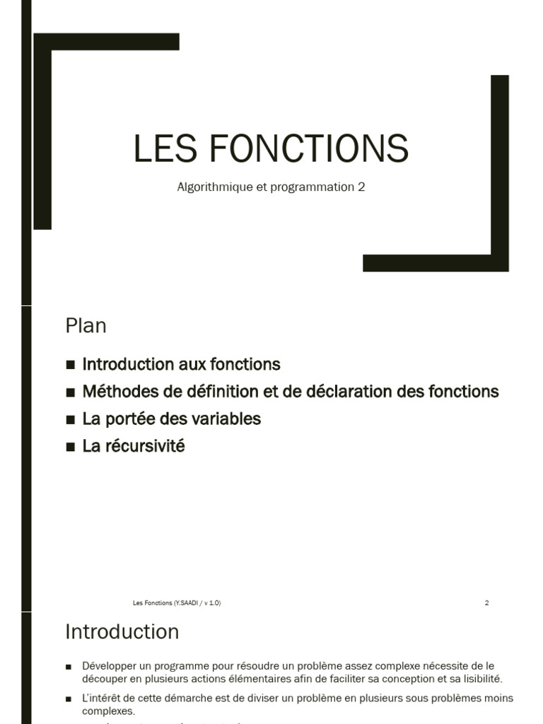 Introduction aux Fonctions C | PDF | Programme informatique | Programmation