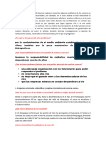 Un Grupo de Estudiantes de Diversas Regiones Comentan Algunos Problemas de Las Cuencas en Las Que Se Ubican Sus Comunidades