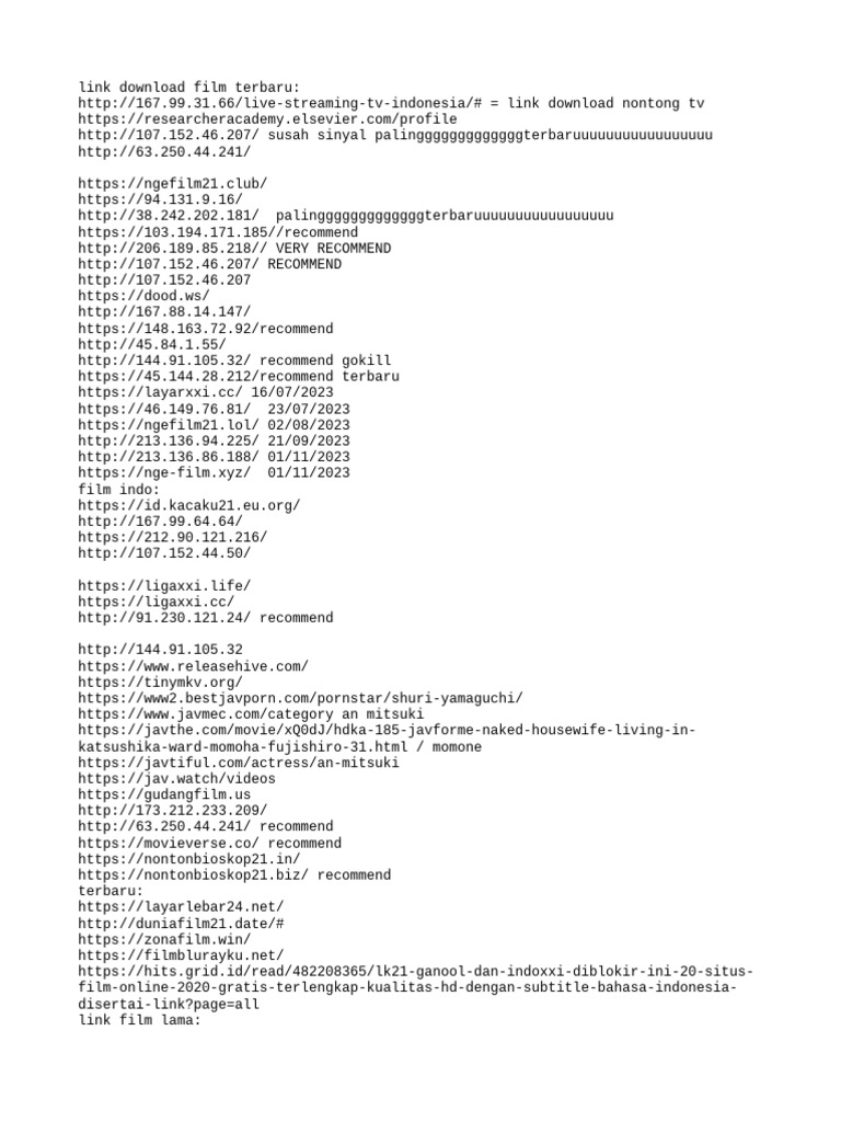 Link Download Film Terbaru Pdf