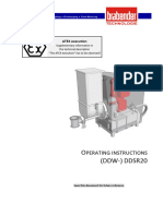 O (DDW-) DDSR20: Perating Instructions