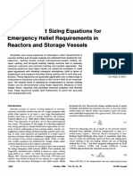 Simplified Vent Sizing Equations For Emergency Relief Requirements in Reactors and Storage Vessels