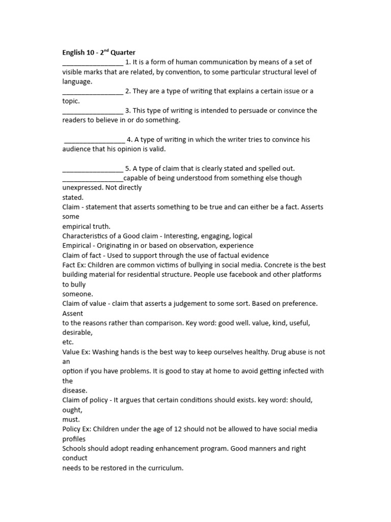 Three Types of Writing PDF