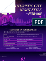 Futuristic City Night Style For MK by Slidesgo