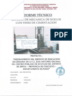 INFORME MECANICA DE SUELOS