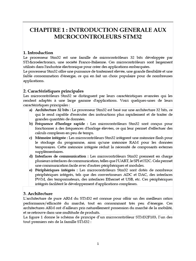 Introduction aux microcontrôleurs STM32 | PDF | Microcontrôleur ...