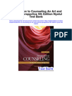 Introduction To Counseling An Art and Science Perspective 5th Edition Nystul Test Bank