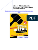 Introduction To Criminal Justice Practice and Process 2nd Edition Peak Solutions Manual