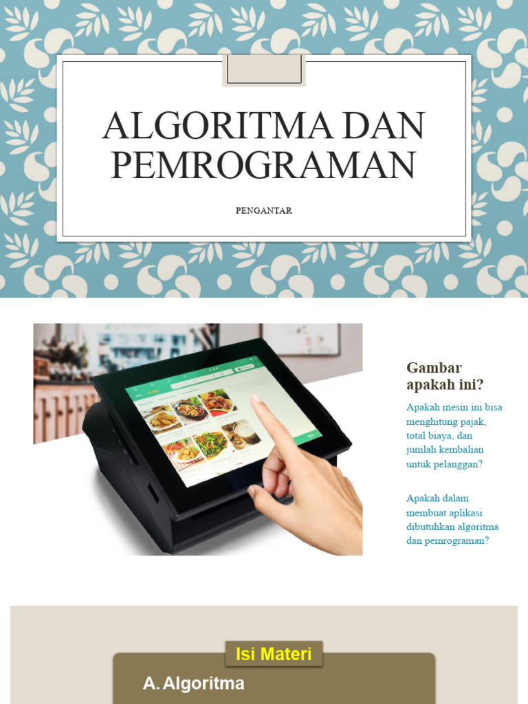 Pengantar Algoritma & Pemrograman | PDF