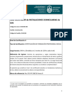 Esc de Oficios Unlp Montador de Instalaciones Domiciliarias de Gas