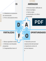 Infografía Análisis Dafo Minimalista Neutro