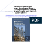 Test Bank For Classical and Contemporary Sociological Theory Text and Readings Paperback Second Edition by Scott A Appelrouth Laura D Desfor Edles