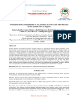 Evaluation of The Contamination of Sea Products by Vibrio and Other Bacteria in The Eastern Coast of Algeria