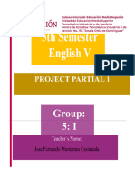 Interd. Project English V Partial 1