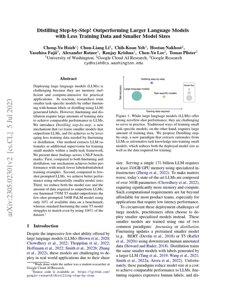 Distilling Step-by-Step: Efficient Model Training | PDF | Cybernetics ...