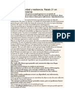 Letargo, Inactividad y Resiliencia. Relato 21 en Tiempos de Pandemia