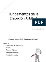 Fundamentos de La Ejecución Arbitral 1 Iván Casiano Lossio