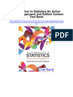 Introduction To Statistics An Active Learning Approach 2nd Edition Carlson Test Bank