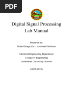 DSP Lab Manual