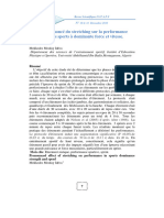 Effet Prononcé Du Stretching Sur La Performance Dans Les Sports À Dominante Force Et Vitesse