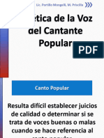 Estética de La Voz Popular - Tecnicas y Recursos