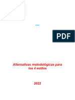 La Enseñanza de La Natación, Alternativas Metodologicas de Los 4 Estilos-1