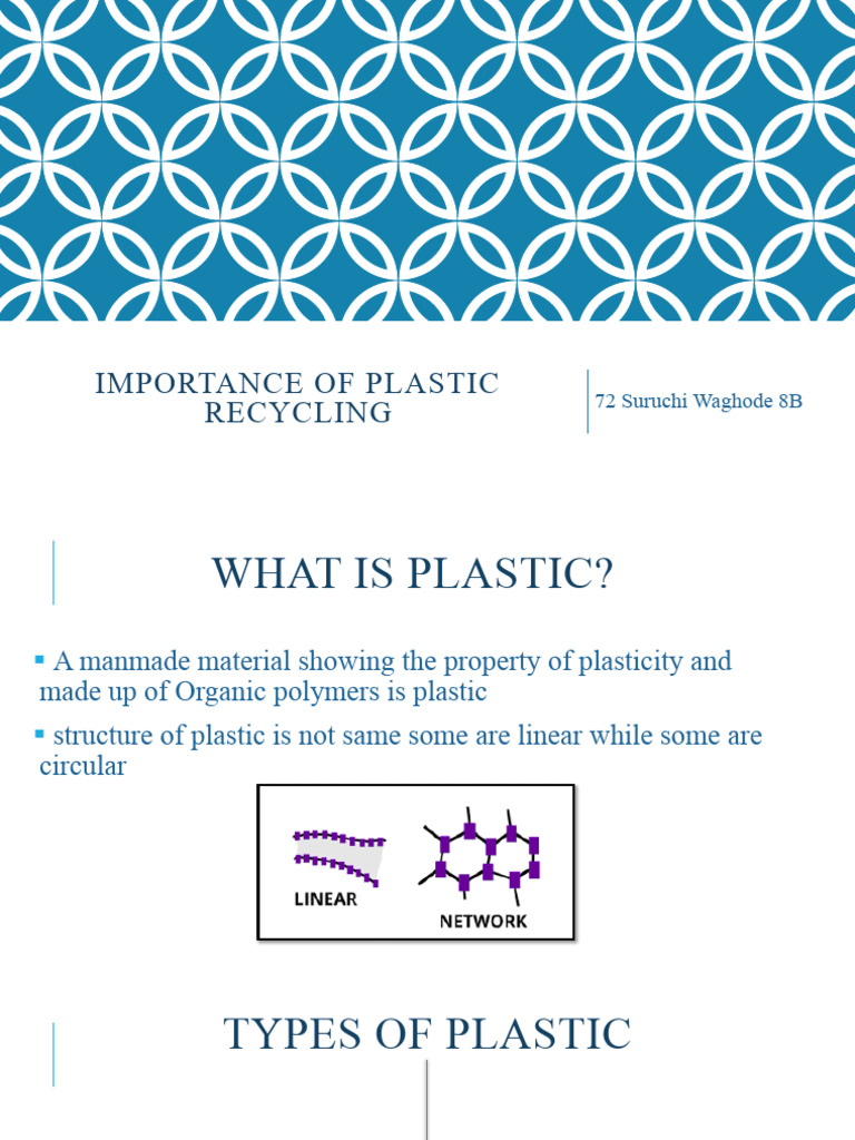 Importance Of Plastic Recycling Presentation