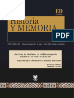 Gallini, Qué hay de histórico en la Historiografía ambiental en América Latina