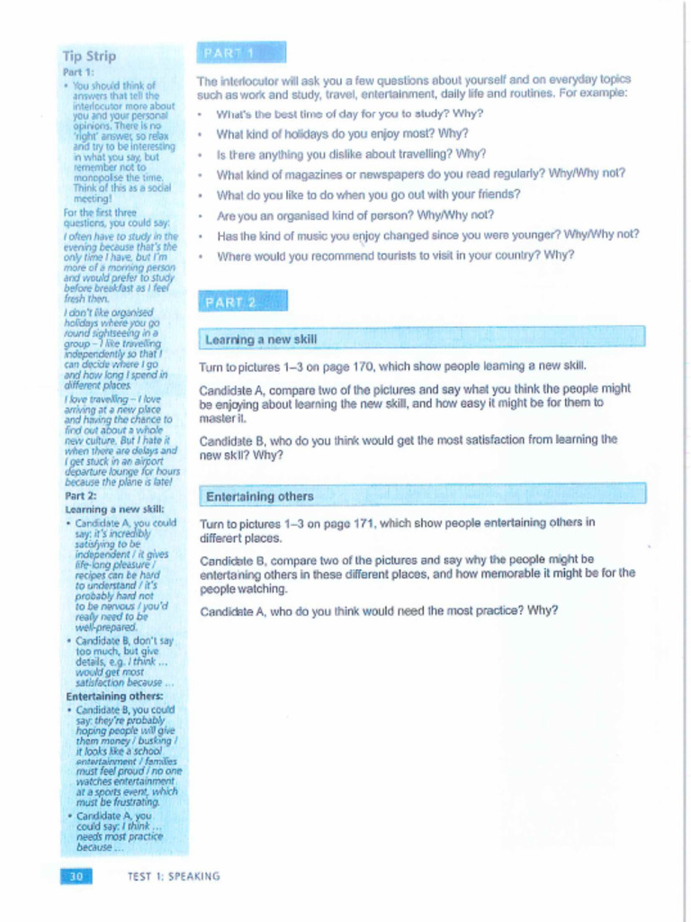 Speaking Full Exam 2 | PDF