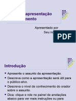 Apresentação de treinamento