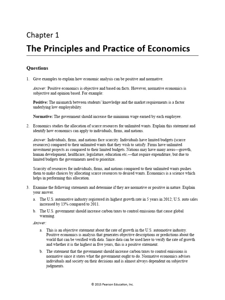GE Chapter 01 Solutions - FMT | PDF | Economics | Microeconomics