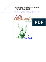 Java Programming 7th Edition Joyce Farrell Test Bank