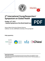 Preliminary Program - Int. Young Researchers Symposium On Global Health 20230929