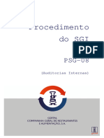 Procedimento Do SGI PSG-08. (Auditorias Internas)