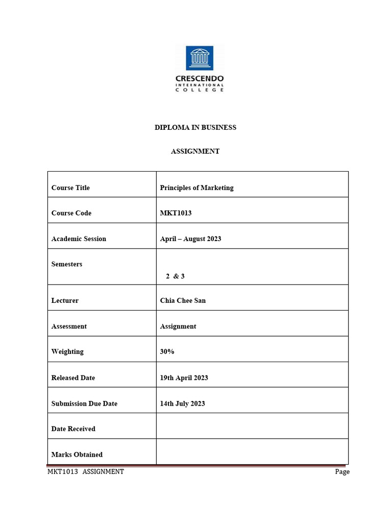 Marketing Assignment Analysis | PDF | Market Segmentation | Business ...