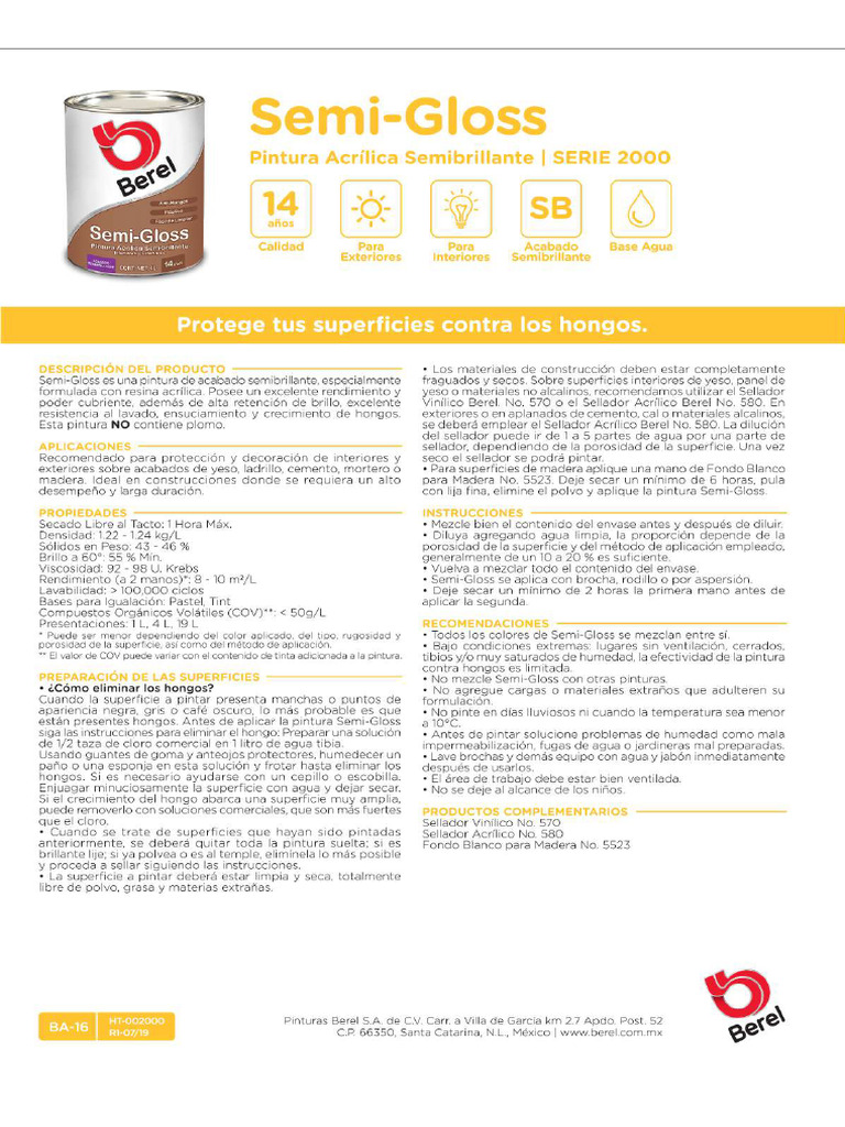 Ficha Tecnica SemiGloss 0 PDF